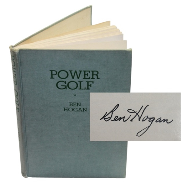 Ben Hogan Signed 1st Edition 1948 Book 'Power Golf' JSA COA
