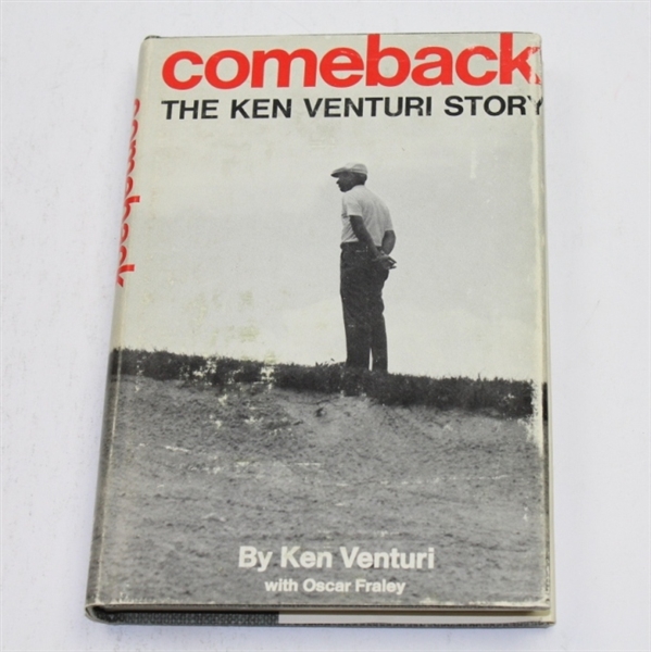 Ken Venturi9d-2013) Signed 1966 Book 'Comeback: The Ken Venturi Story' JSA COA