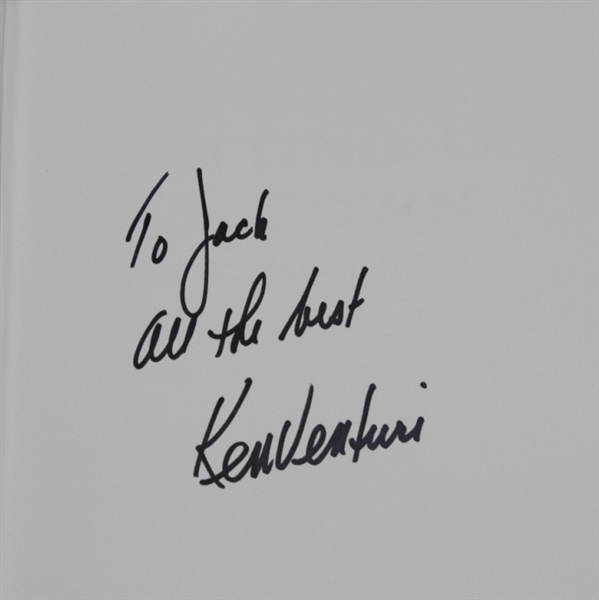 Ken Venturi's Biography Signed 'Getting Up & Down' Book JSA COA