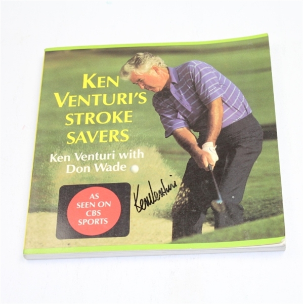 Ken Venturi Signed Book 'Ken Venturi's Stroke Savers' JSA COA