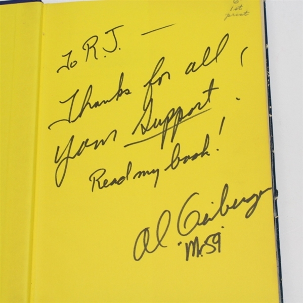 Al Geiberger Signed Book 'Tempo' by Al Geiberger with Larry Dennis JSA COA
