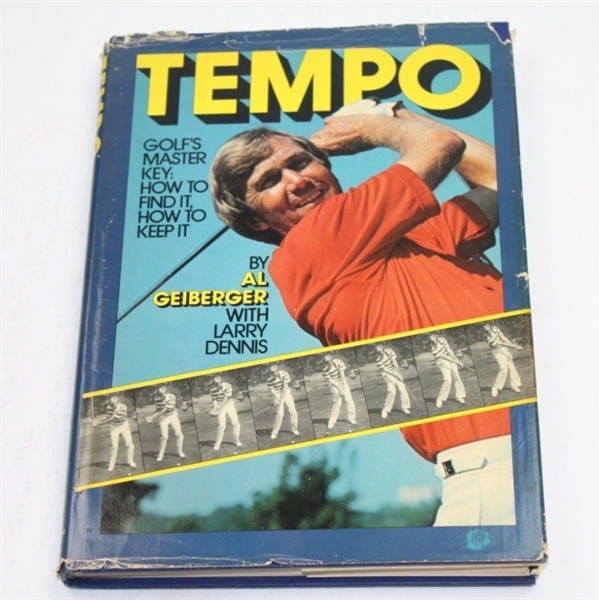 Al Geiberger Signed Book 'Tempo' by Al Geiberger with Larry Dennis JSA COA