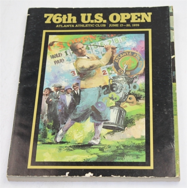 1976 US Open at Atlanta Atheltic Club Program - Jerry Pate Winner