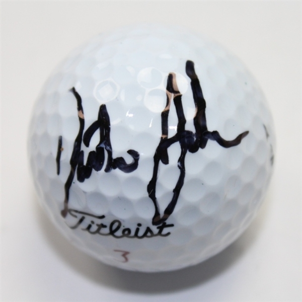 Dustin Johnson Signed Masters Logo Golf Ball JSA COA