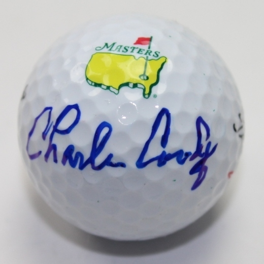 Charles Coody Signed Masters Logo Golf Ball JSA COA