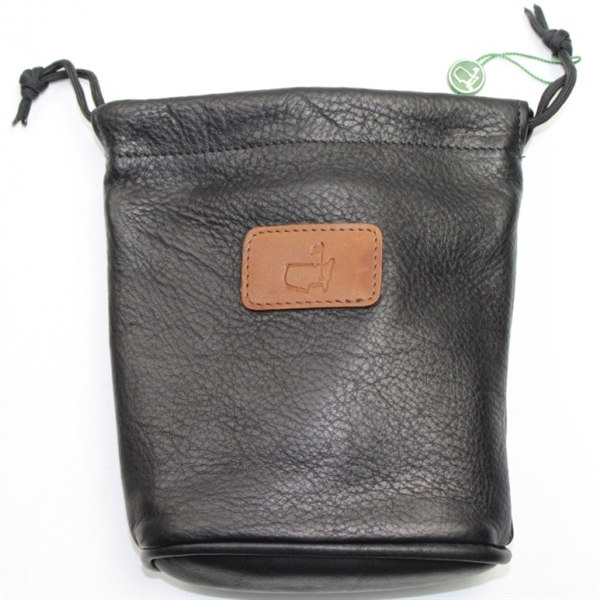 Augusta National Logo Leather Valuables Pouch