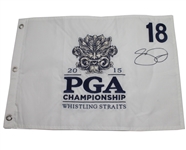 Jason Day Signed 2015 PGA at Whistling Straits Embroidered Flag JSA COA
