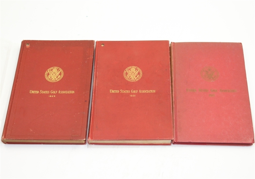 1925, 1931, & 1947 USGA Year Books - Mark Brooks Collection