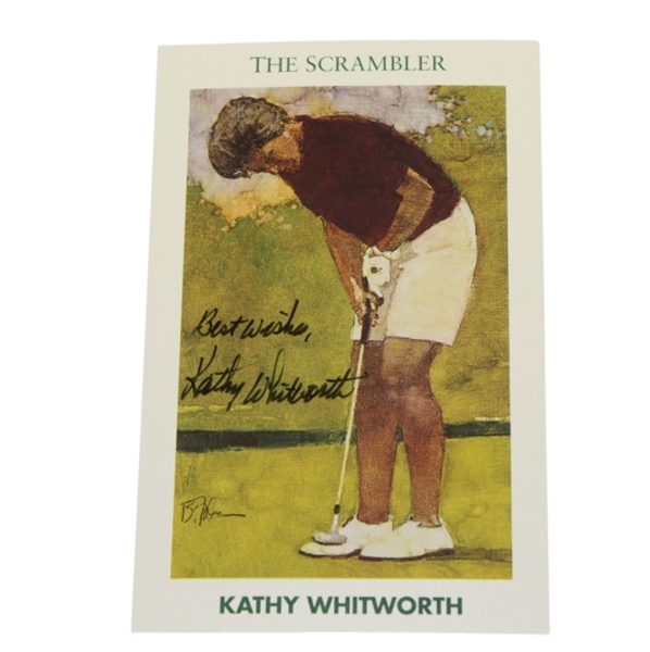 Kathy Whitworth Signed Mueller 'The Scrambler' LTD Ed Card #641 JSA COA