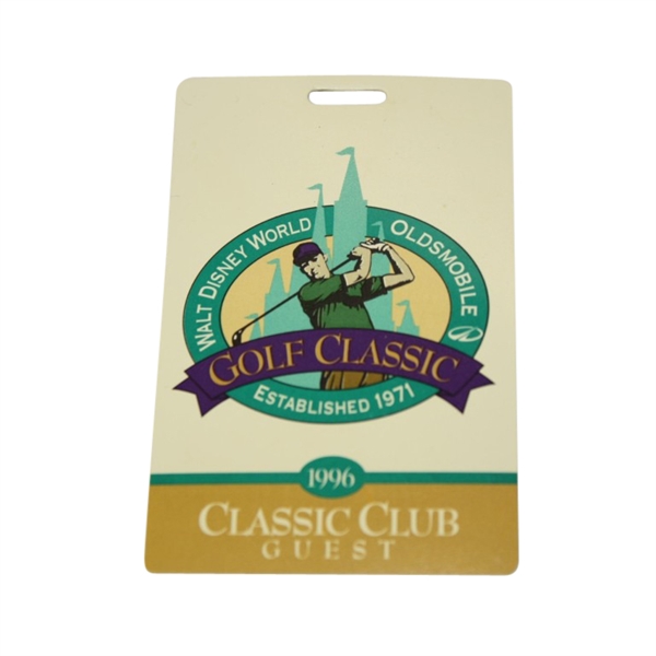 1996 Walt Disney Oldsmobile Golf Classic Guest Badge - Tiger's 2nd Win