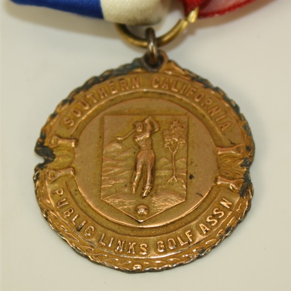 1944 Southern California Public Link Golf Assn. Team Play Class E Champions Medal