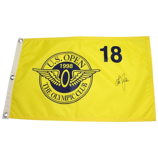 Lee Janzen Signed 1998 US Open at The Olympic Club Flag JSA COA