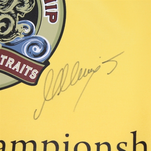 Martin Kaymer Signed 2010 PGA Championship at Whistling Straits Flag JSA COA