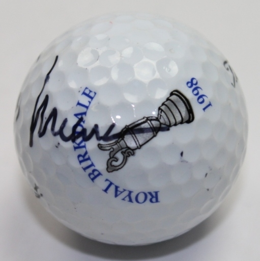 Mark O'Meara Signed 1998 British Open Royal Birkdale Logo Golf Ball JSA COA