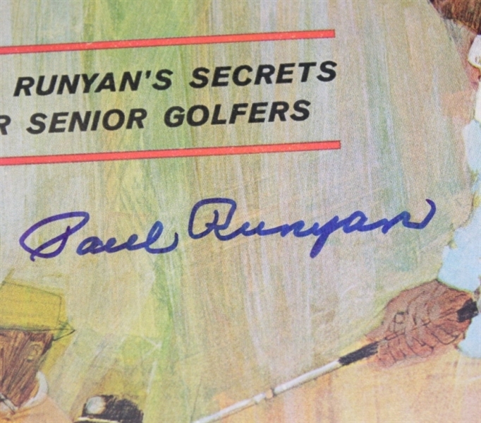 Paul Runyan Signed Sports Illustrated - 8/6/1962 JSA COA
