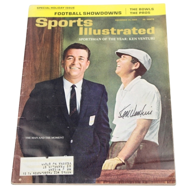 Ken Venturi Signed Sports Illustrated Sportsman of the Year - 12/21/1964 JSA COA