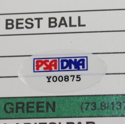 David Toms Signed Atlanta Atheltic Club Scorecard PSA/DNA #Y00875