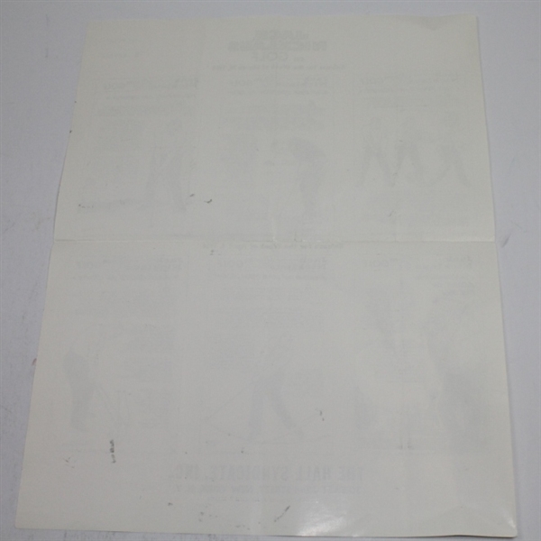 Lot of Five 'Jack Nicklaus on Golf' Editor Pre-Production Proof Sheets - 1966