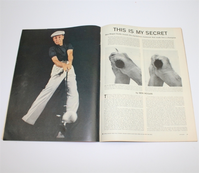 1955 LIFE Oversize Magazine - Ben Hogan on Cover - August 8th - 'This is my Secret'