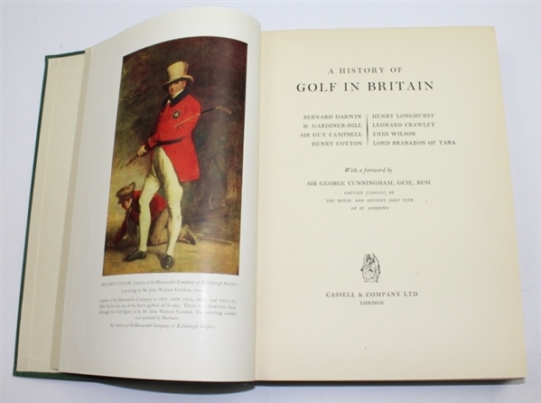 '1952 'A History of Golf In Britain' Golf Book - Mark Brooks Collection