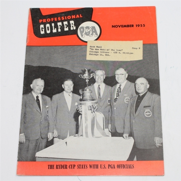 Lot of Three 1955 Golf Magazines - Golf Life, PGA, and Sun Sports