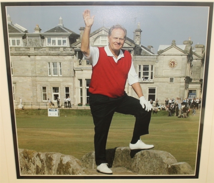Jack Nicklaus 2005 British Open RBS 5lb Note with Photo Display - Framed