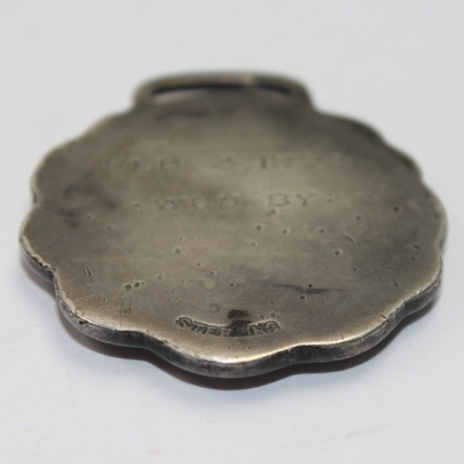 1908 Pinehurst Sterling Silver 'Ask The Man' Tin Whistles Medal