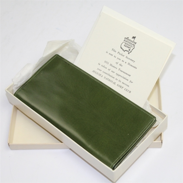 1973 Masters Player Gift - Pocket Secretary with Box and Card