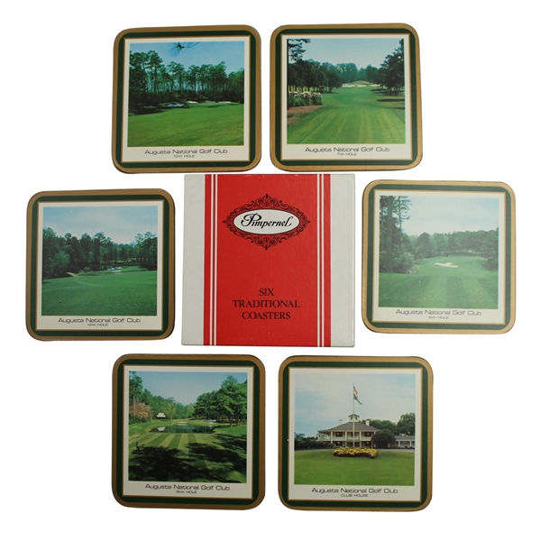 Lot of Six Classic Masters Coasters with Box - Pimperrel