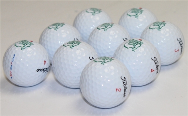 Lot of Nine Augusta National GC Logo Golf Balls