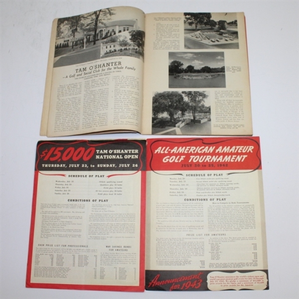 1942 Tam O'Shanter Tournament Program and Information Sheet - First