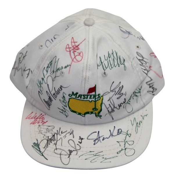 Masters Undated White Hat Multi-Signed by 30+ Golfers JSA COA