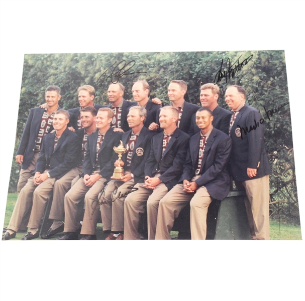 Ryder Cup 8x10 Photo Signed by Four Stars - Lehman, O'Meara, Sutton, and Crenshaw JSA COA