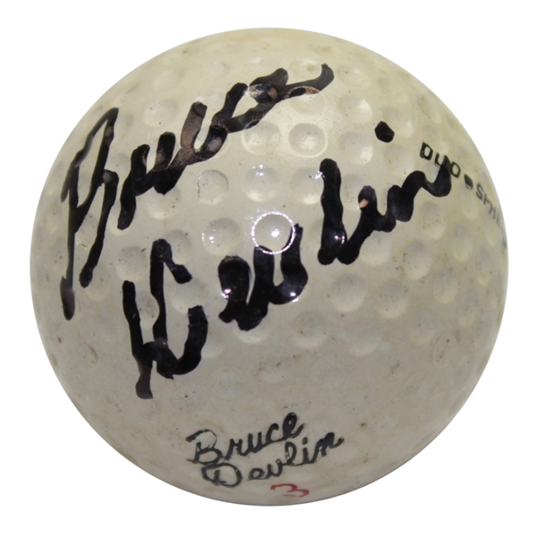 Bruce Devlin Signed 'Bruce Lietzke' Signature Golf Ball JSA COA