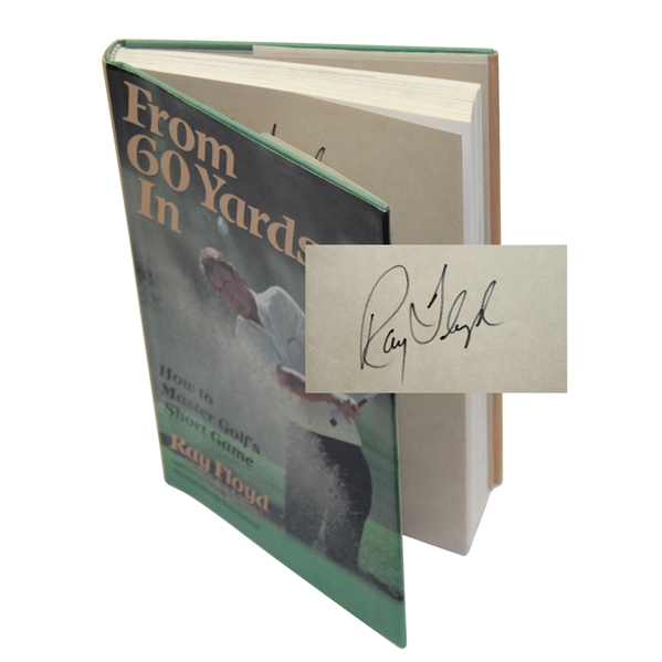 Ray Floyd Signed Book 'From 60 Yards In JSA COA
