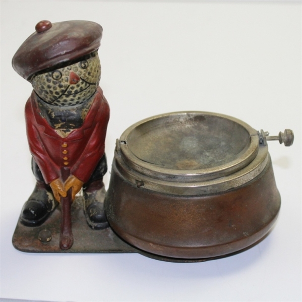 Vintage Dunlop Man Standing with Large Ash Tray