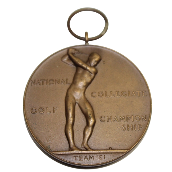1961 National Collegiate Golf Championship Bronze 3rd Place Team Medal - USC