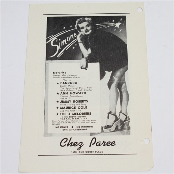 1952 Trans-Mississippi Tournament at Lakewood County Club Program