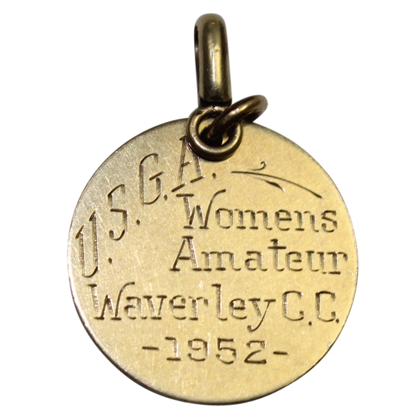 1952 USGA Women's Amateur GC Gold Filled Medal
