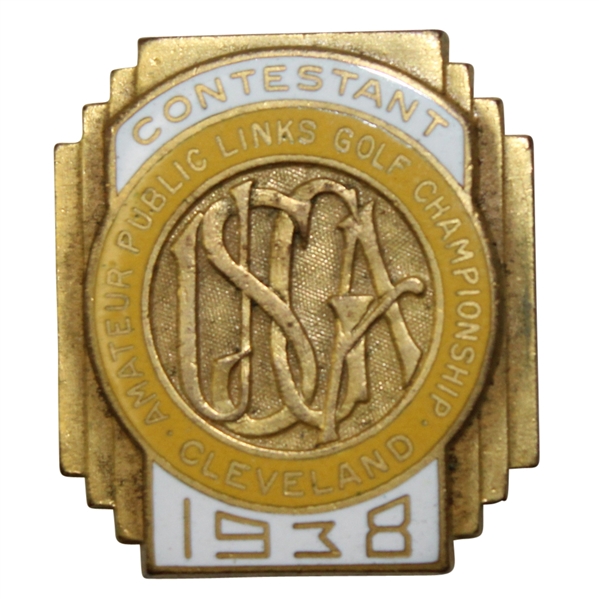 1938 Amateur Public Links Contestant Badge #111 - Cleveland