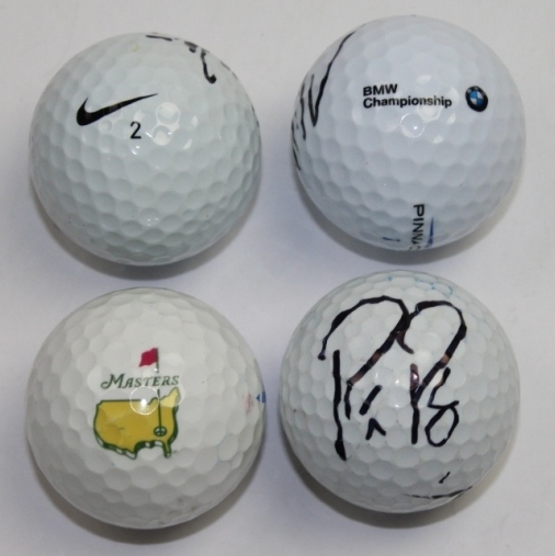 Lot of Four Signed Golf Balls - Hoffman, Matsuyama, Walker, & Lee/Perez Combo JSA COA