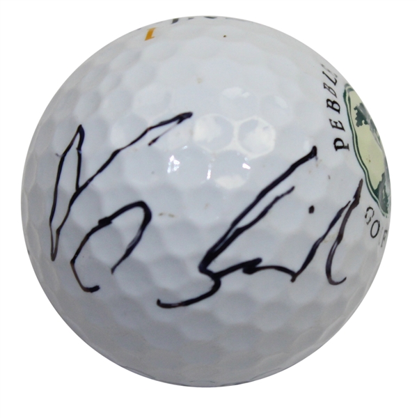 Vijay Singh Signed Pebble Beach Logo Golf Ball JSA COA