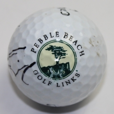 Vijay Singh Signed Pebble Beach Logo Golf Ball JSA COA