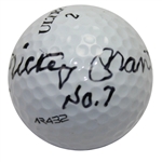 Mickey Mantle Signed Golf Ball with No. 7 Notation - JSA Letter #Y83161