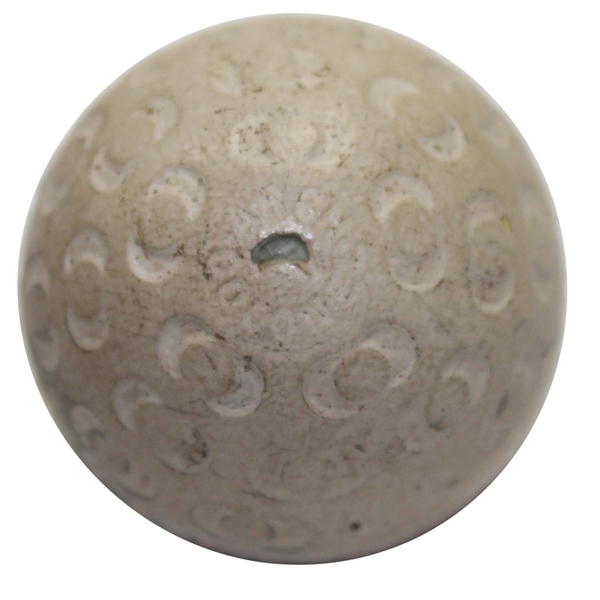 Vintage Crescent Colonell Half Moon Pattern Golf Ball 