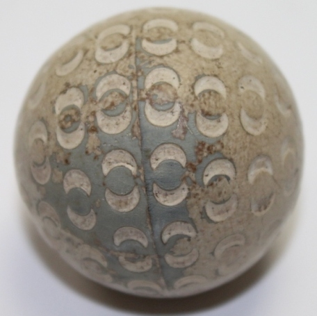 Vintage Crescent Colonell Half Moon Pattern Golf Ball 