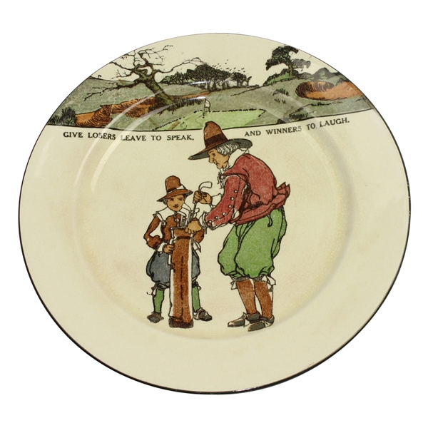 Royal Doulton 'Give Losers Leave to Speak, and Winner to Laugh' Plate