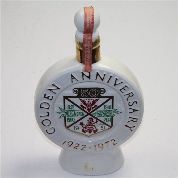 Cherry Hills CC Golden Anniversary Decanter Sealed with Bourbon - 1922-1972