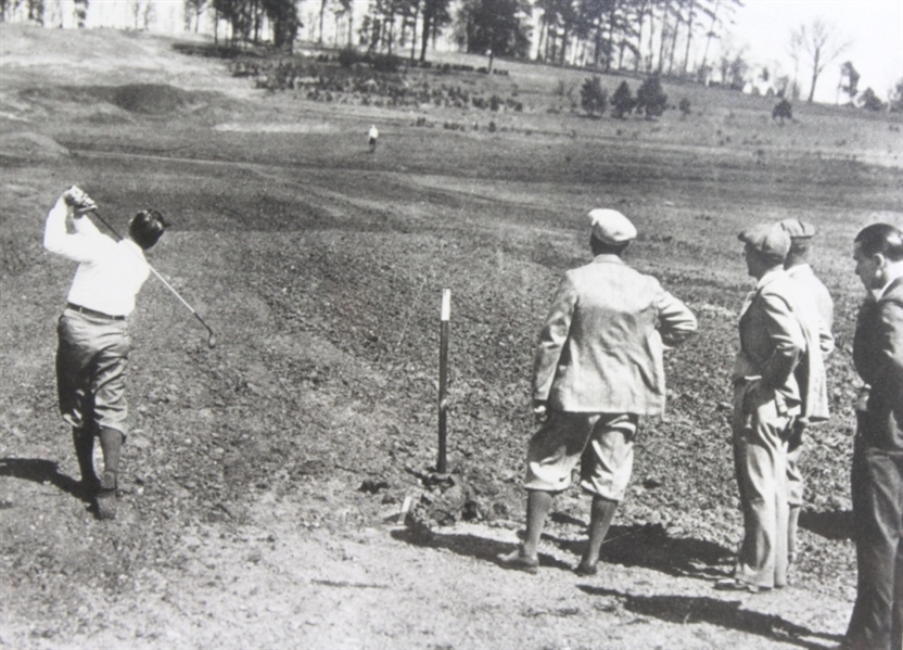 1932 Augusta Construction Photo with Bobby Jones, Col. Bob Jones, Roberts and McKenzie