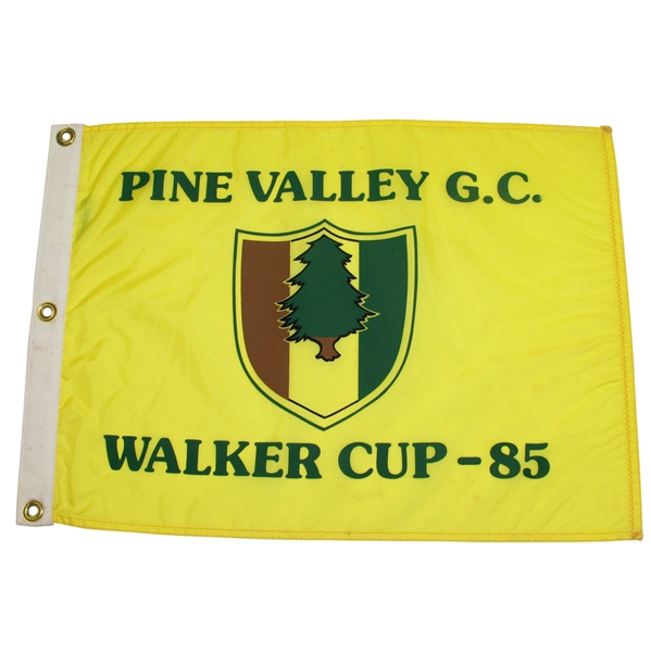 1985 Walker Cup at Pine Valley Golf Club Course Flown Flag - Rare